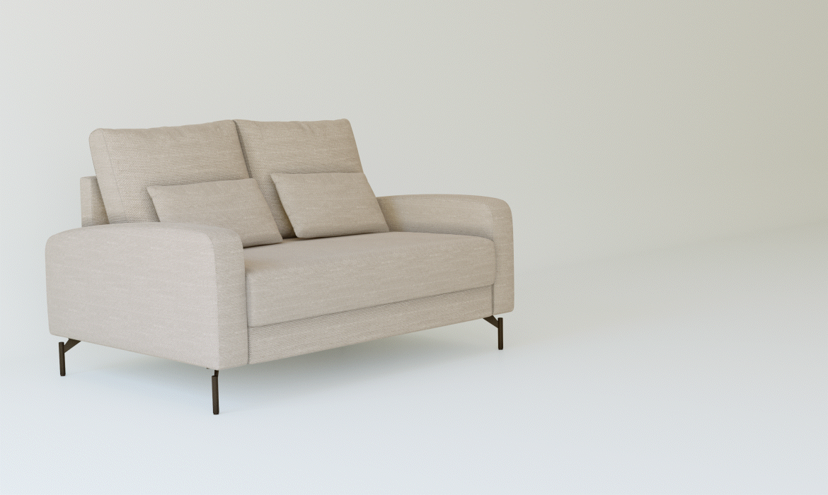 Lars sofa bed in beige fabric Comfort designed for everyday living.
